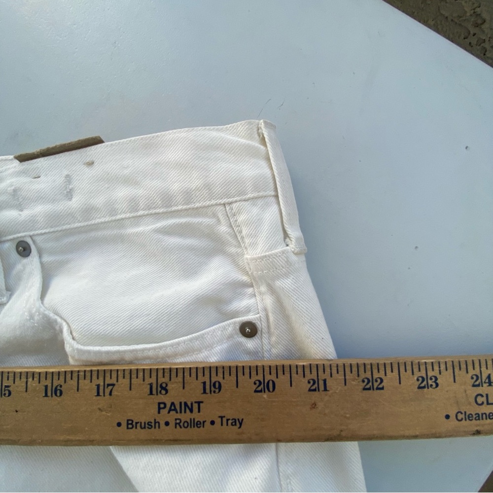 Madewell Relaxed Denim Shorts off white size 32 14 - Picture 4 of 10